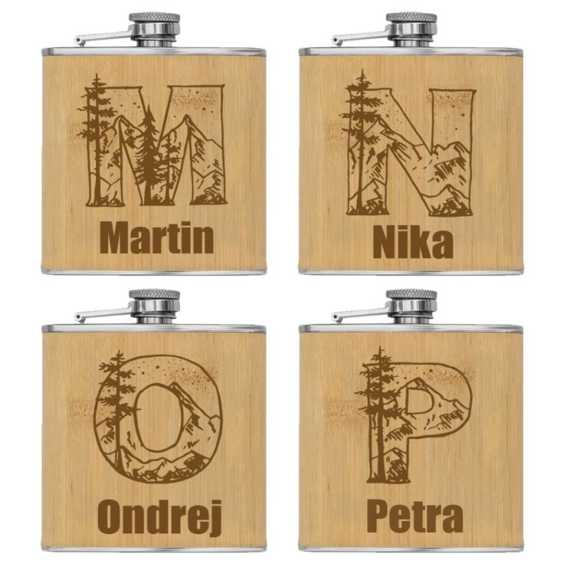 Ploskačka Iniciál plus vlastné meno