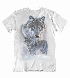 Pánske tričko snežní vlci