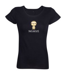 Dámske vtipné tričko nechce sa mi čierne