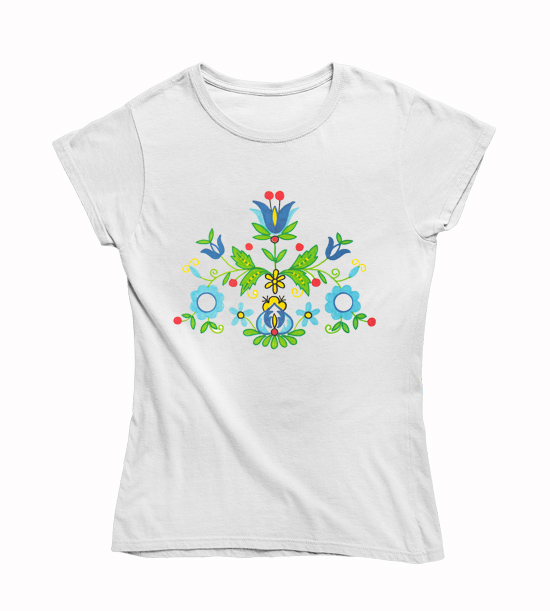 Dámske BIO tričko rozkvitnutá kvetina