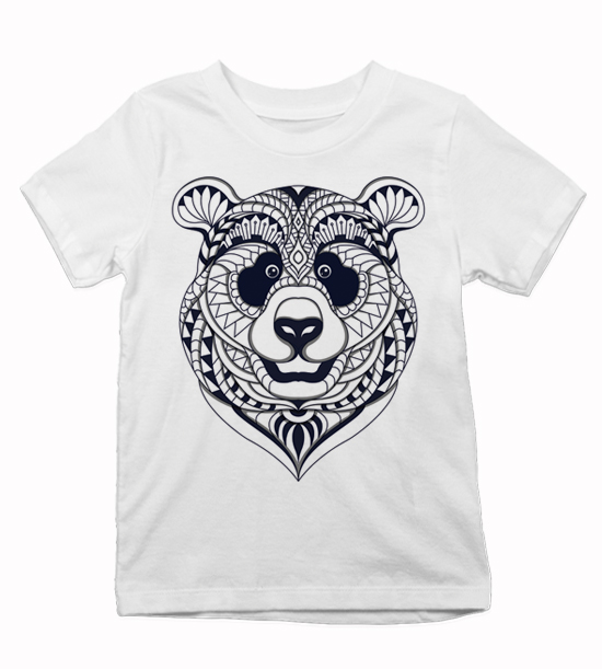 Detské tričko Maľovaný maco hlava