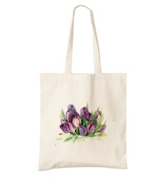 BIO bavlnená taška tulipány