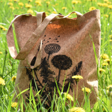 Korková taška Kreslená pampeliška