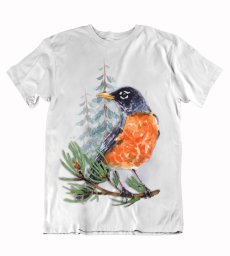 Pánske tričko vták na konári