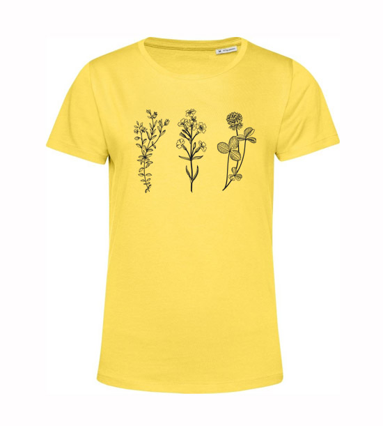 Dámske BIO tričko 3 divé kvety