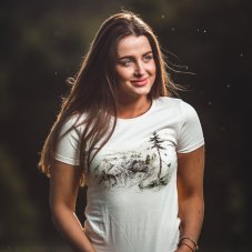 Dámske  tričko zelený strom