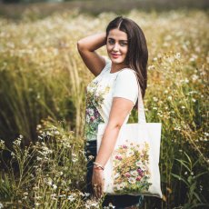 Bavlněná taška Luční květiny