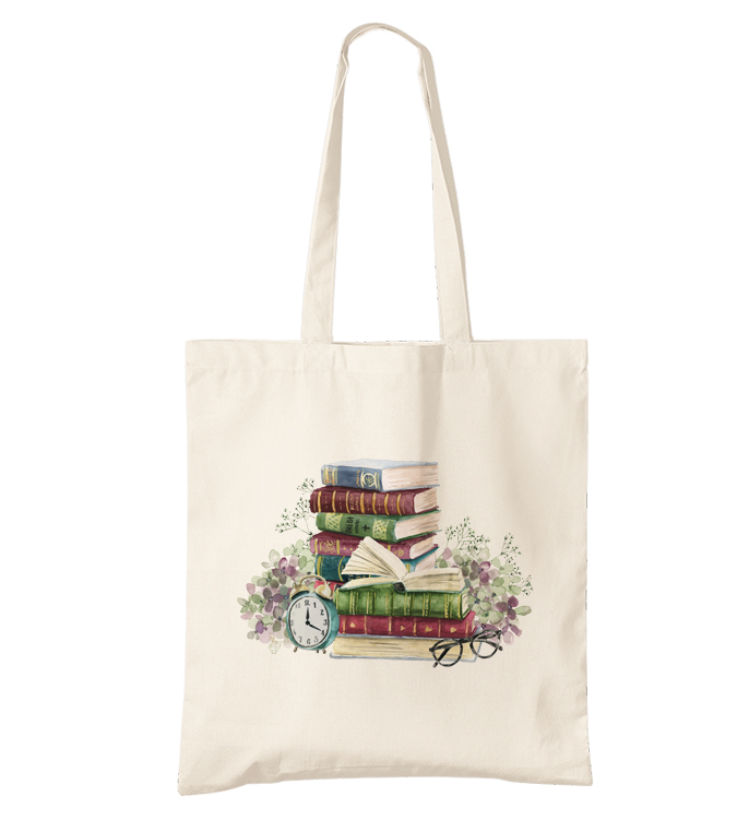 Bavlněná taška Knihomolka
