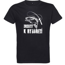 Pánské tričko Zrodený k rybárčeniu