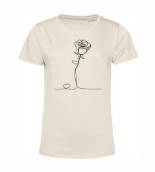 Dámske  tričko Kreslená ruža