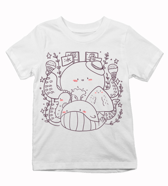 Detské tričko Maľované morské ryby