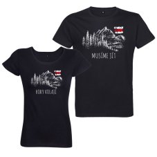 Trička pre páry Hory volajú, musíme ísť značka