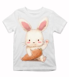 Detské tričko zajačik a mrkvička