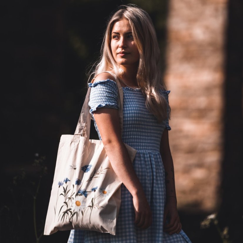 Bavlněná taška Fialová harmonie