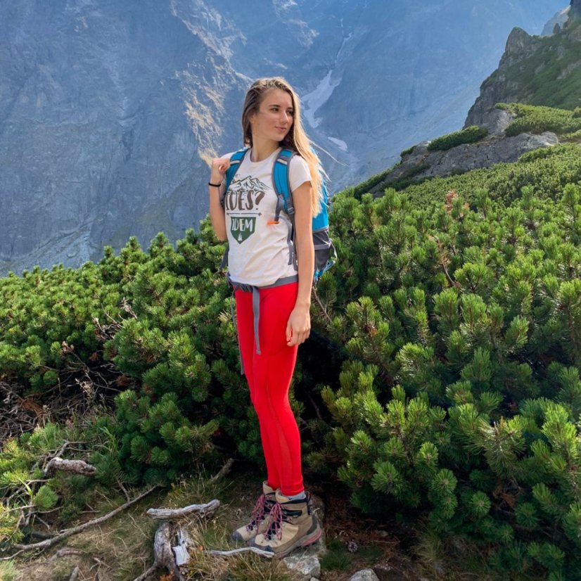 Dámske BIO  tričko  ideš? idem - Veľkosť: XS, Farby: Natural