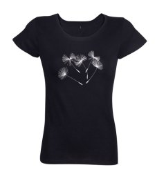 Dámske tričko Púpava čierne