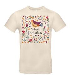 Pánske tričko najlepší ocinko vtáčik