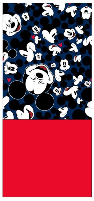 Mickey Mouse – detský nákrčník zimný, modro - červený