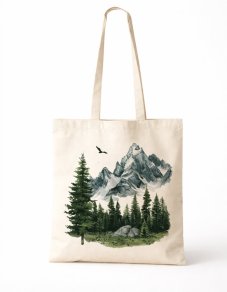 Bavlnená taška Les a hora