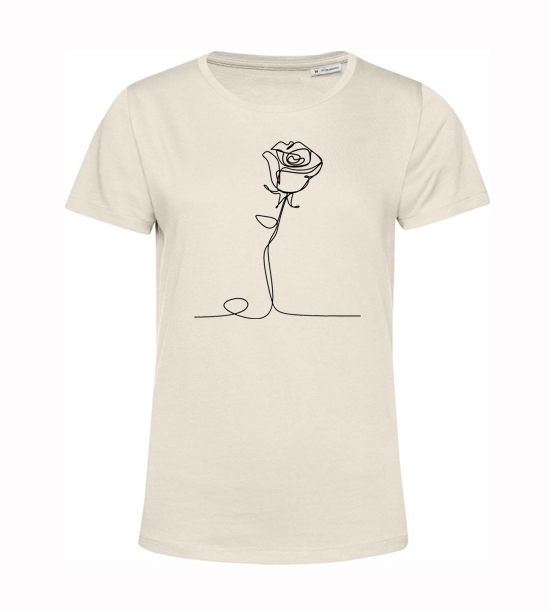 Dámske  tričko Kreslená ruža