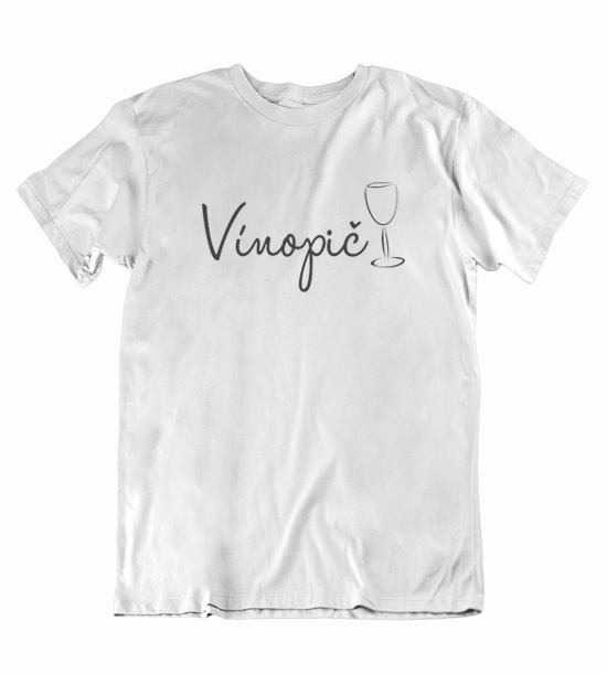Pánske vtipné tričko vínopič