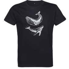 Pánske tričko Veľryba skica
