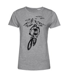 Dámske BIO  tričko cyklistika v horách