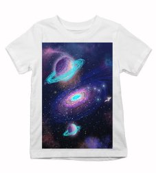 Detské tričko galaxia