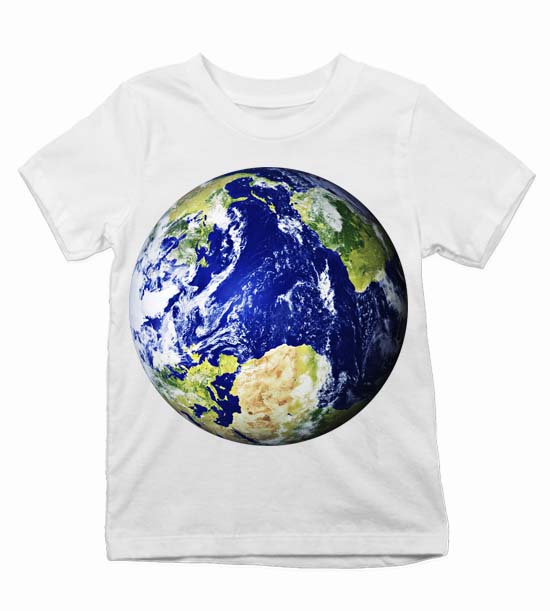 Detské tričko zemeguľa
