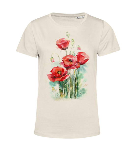Dámske BIO tričko Červený mak