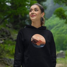 Dámska mikina s kapucňou Príroda v kruhu