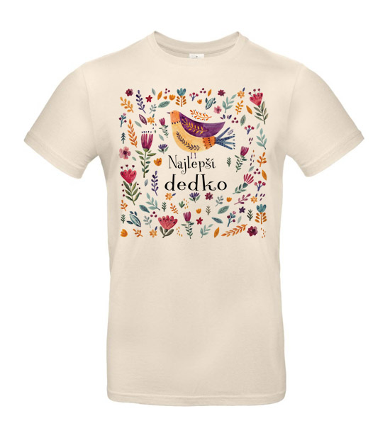 Pánske tričko najlepší dedko vtáčik