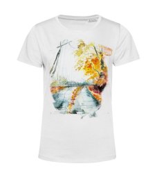 Dámske BIO tričko jesenná maľba