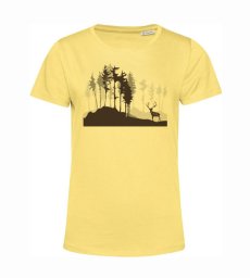 Dámske BIO tričko jeleň a les