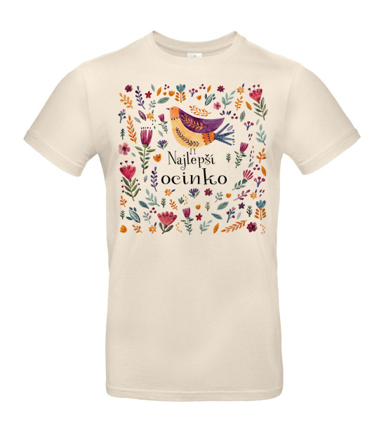 Pánske tričko najlepší ocinko vtáčik