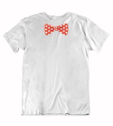 Pánske tričko Červený motýlik srdiečka