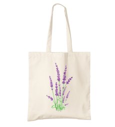 BIO bavlnená taška Levanduľa
