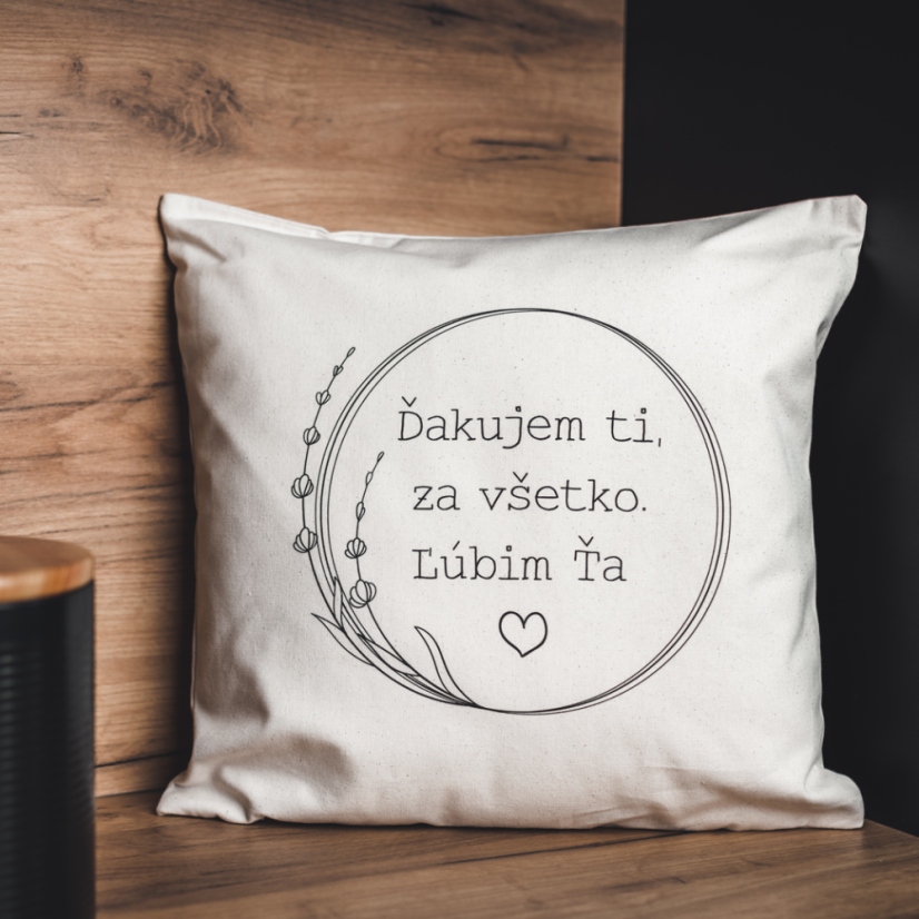 Vankúš Ďakujem ti, za všetko