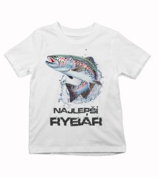 Detské tričko najlepší rybár farebné