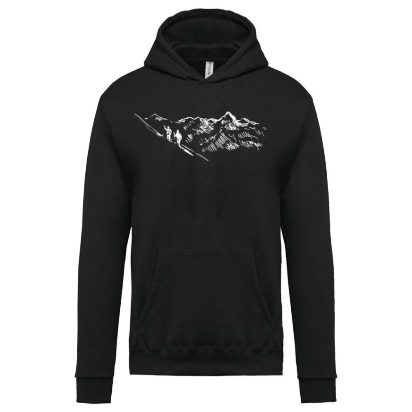 Pánska mikina s kapucňou Turistika