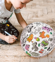 Balónová lopta na vymaľovanie – Víly 30 cm