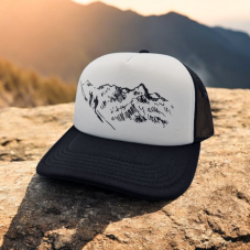 Šiltovka SPORT, Turista , čierno biela