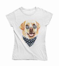 Dámske tričko labrador zábavne