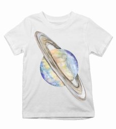 Detské tričko planéta saturn