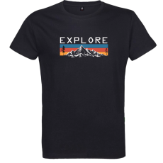 Pánske tričko Explore čierne
