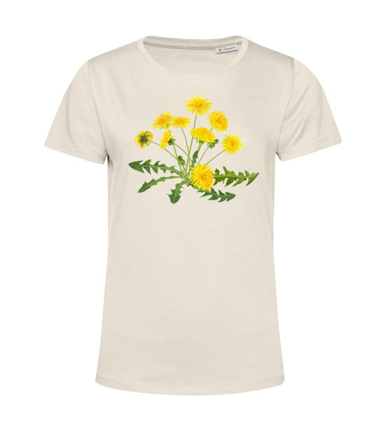 Dámske BIO tričko žltá púpava