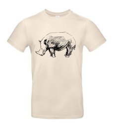 Pánske tričko Nosorožec skica