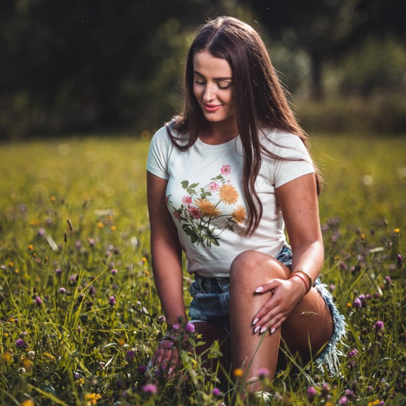 Dámske BIO tričko jarná púpava