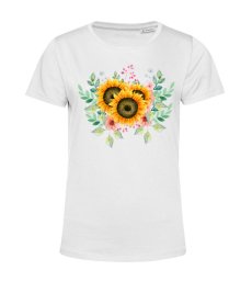 Dámske BIO tričko slnečnica a kvety