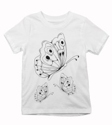 Detské tričko Maľované motýle